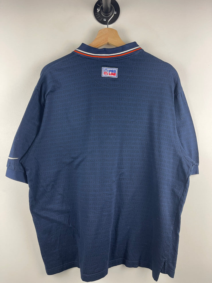 Vintage 90s NFL Nike Golf Chicago Bears Navy Polo Shirt