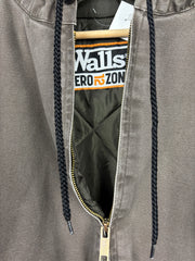 Vintage Walls Faded Brown Hooded Work Jacket