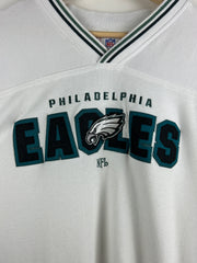 Vintage NFL Philadelphia Eagles Embroidered White Long Sleeve