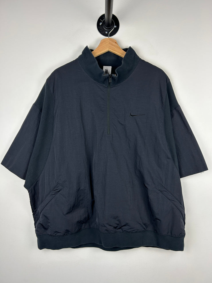 Fear Of God X Nike FW18 Black 1/2 Sleeve Zip Short Sleeve Jacket