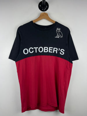 OVO Octobers Very Own Split Red & Black Tee