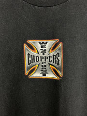 Vintage West Coast Choppers Long Beach Orange & Black Tee