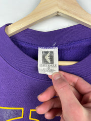 Vintage 90s NFL Cliff Engle Minnesota Vikings Champs Purple Crewneck