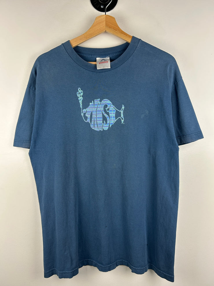 Vintage 90s Phish Band Faded Blue Tee