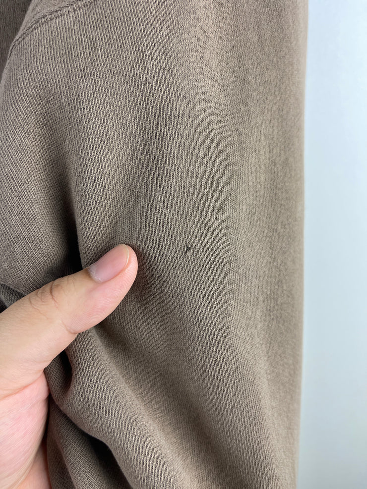 Vintage 90s Nike Mini Swoosh Mocha Brown & Black Crewneck