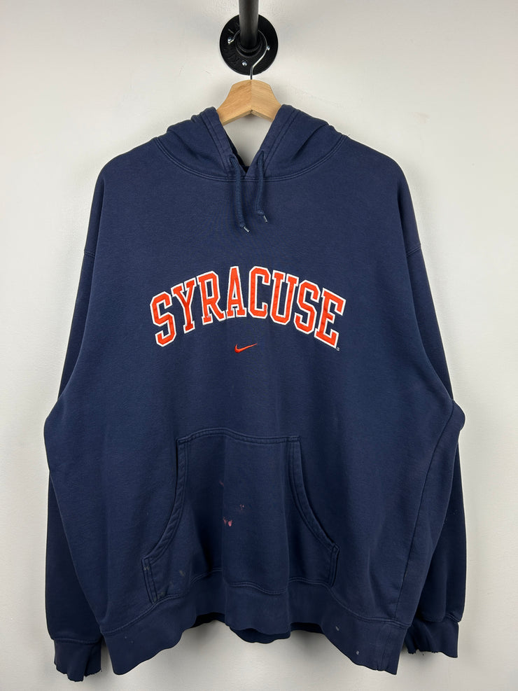 Vintage Nike Syracuse Embroidered Navy Hoodie