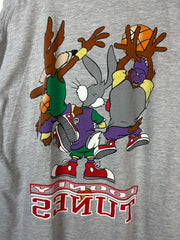 Vintage 90s Looney Tunes Basketball Grey Tee