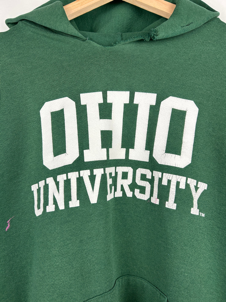 Vintage 90s Russell Athletic Ohio University Green Hoodie
