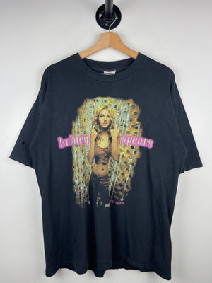Vintage 2000 Britney Spears Oops I Did It Again Tour All Sport Faded Black Tee