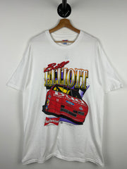 Vintage 90s Nascar Bill Elliott Budweiser White Tee