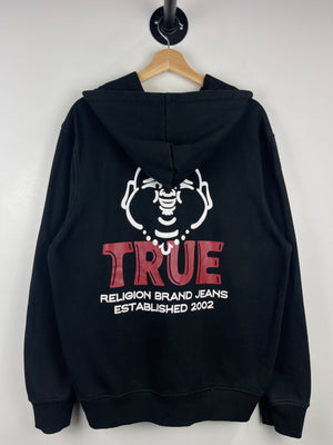 Vintage True Religion Buddha Black Zip Up Hoodie