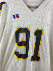 Vintage 80s Russell Athletic SA White Football Jersey