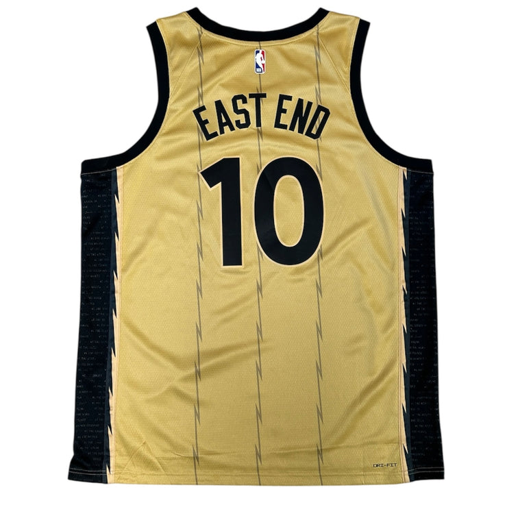OVO NBA Toronto Raptors City Edition East End Gold Basketball Jersey