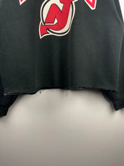Vintage 90s NHL New Jersey Devils Embroidered Black Crewneck