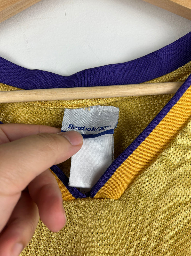 Vintage NBA Reebok Los Angeles Lakers Payton Yellow Basketball Jersey