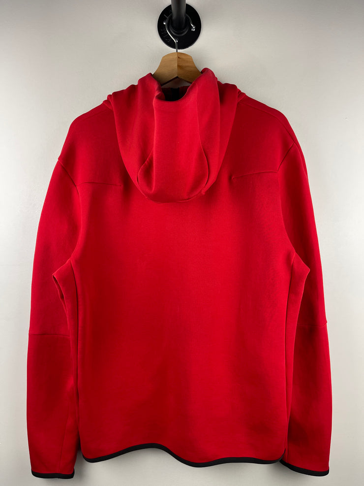 Nike Tech Fleece Red Zip Up Hoodie