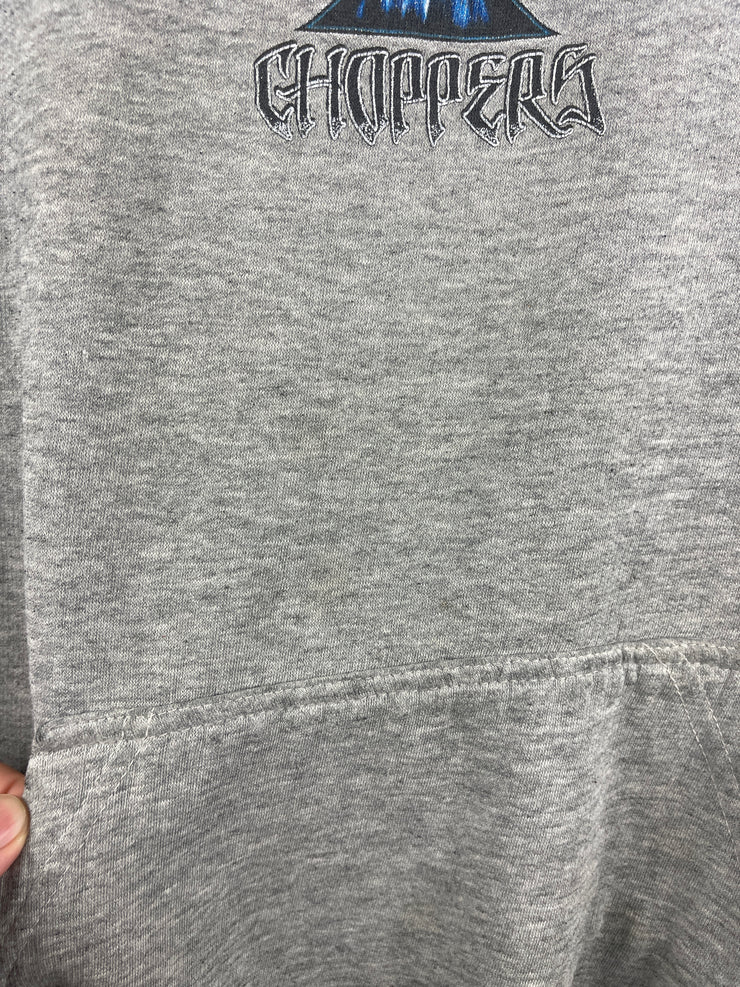 Vintage West Coast Choppers Choppers For Life Grey Hoodie