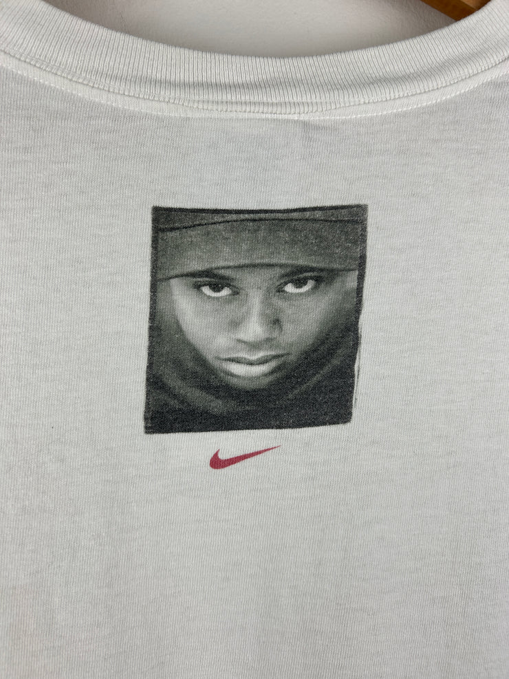 Vintage 90s Nike Golf I Am Tiger Woods White Tee