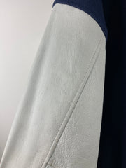 Vintage 90s MLB Detroit Tigers Comerica Park Navy Wool & Leather Varsity Jacket