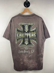 Vintage West Coast Choppers Chrome Logo Faded Tee