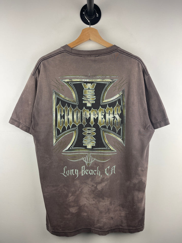 Vintage West Coast Choppers Chrome Logo Faded Tee