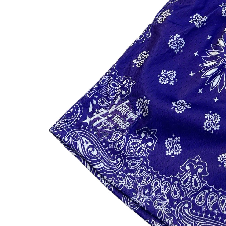 Studio 1999 x VMH Purple Paisley Mesh Shorts