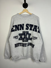 Vintage 90's Penn State Nittany Lions Spellout Grey Crewneck