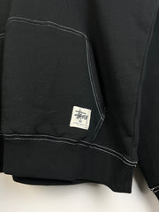 Stussy SS Link Contrast Stitch Black Hoodie