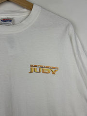 Vintage 90s Judge Judy TV Show Promo White Tee