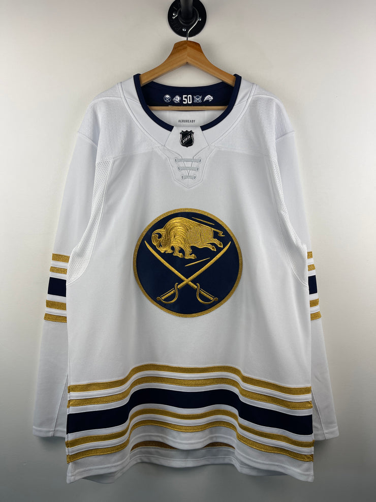 Adidas NHL Buffalo Sabres 50th Anniversary White Hockey Jersey