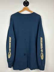 Vintage 90s Vans Skateboarding Thrashed Navy Long Sleeve