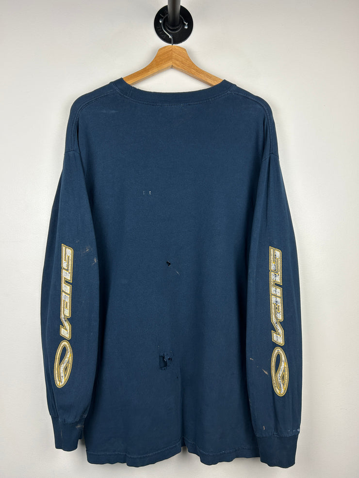 Vintage 90s Vans Skateboarding Thrashed Navy Long Sleeve