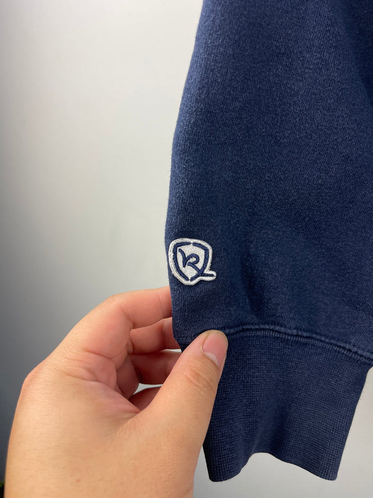 Vintage Y2K Rocawear Embroidered Navy Zip Up Hoodie