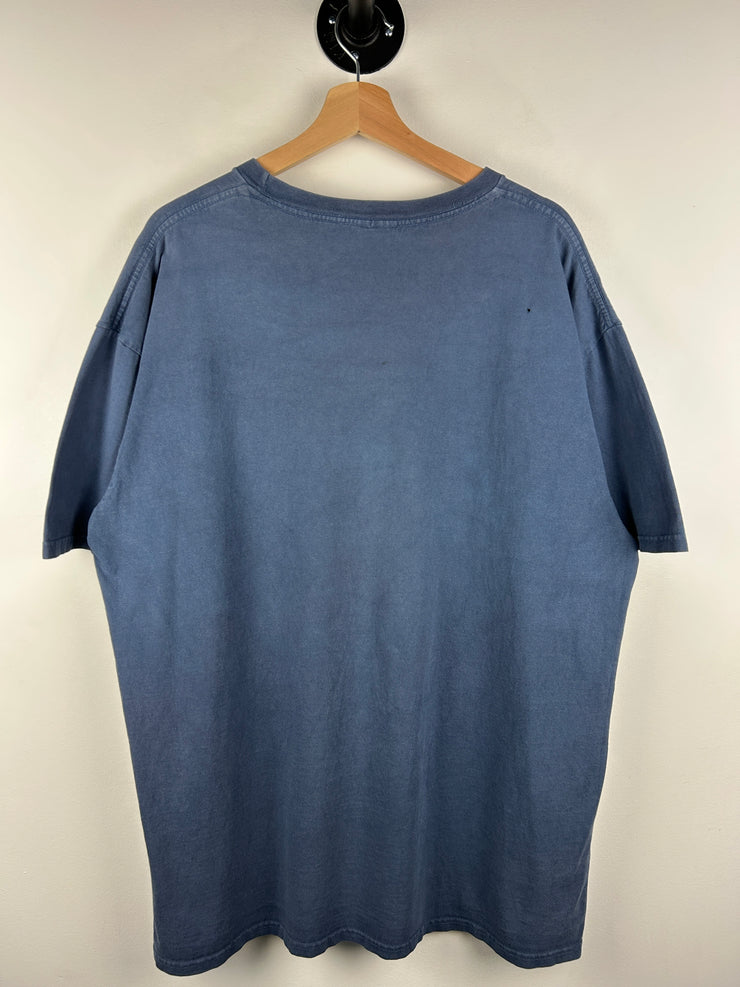 Vintage 2000 Grateful Dead Liquid Blue Box Logo Blue Tee