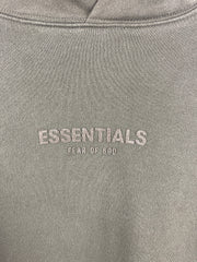 Fear Of God Essentials Off Black Relaxed Hoodie