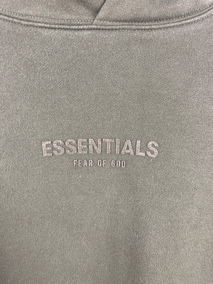 Fear Of God Essentials Off Black Relaxed Hoodie
