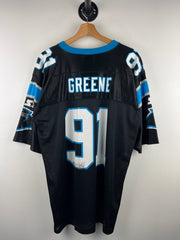 Vintage 90s NFL Starter Carolina Panthers Greene Black Football Jersey