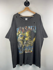 Vintage 90s Tupac Shakur 2Pac Thug Life Black Rap Tee