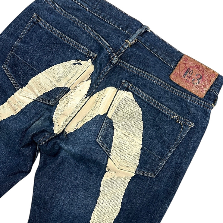 Evisu No.3 Daicock Blue Denim Jeans