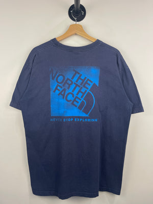 Vintage The North Face Never Stop Exploring Navy Tee