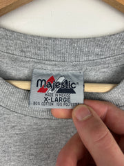 Vintage MLB Majestic Cleveland Indians Baseball Grey Tee