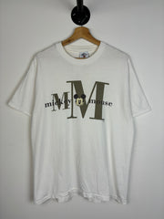 Vintage 90's Mickey Mouse M White Tee