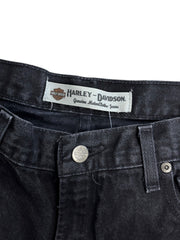 Vintage Harley Davidson Black Denim Jeans