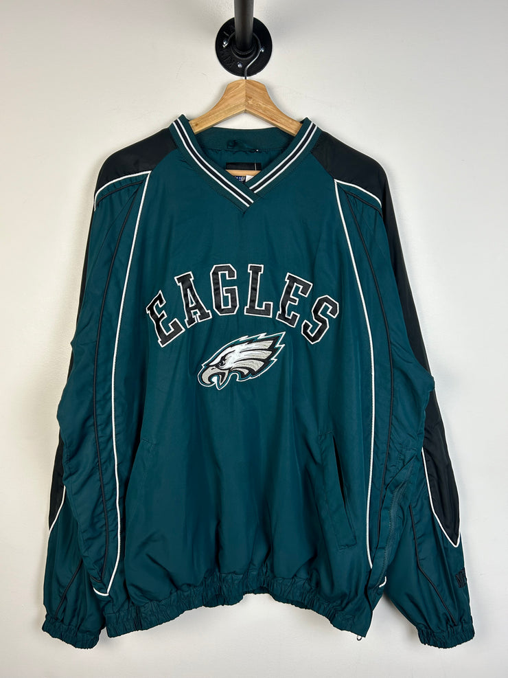 Vintage NFL Philadelphia Eagles Green Pullover Windbreaker