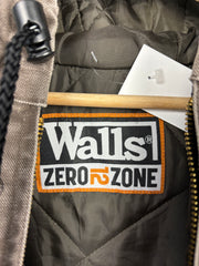Vintage Walls Faded Brown Hooded Work Jacket