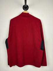 Vintage Nike ACG Red Quarter Zip Fleece Sweater