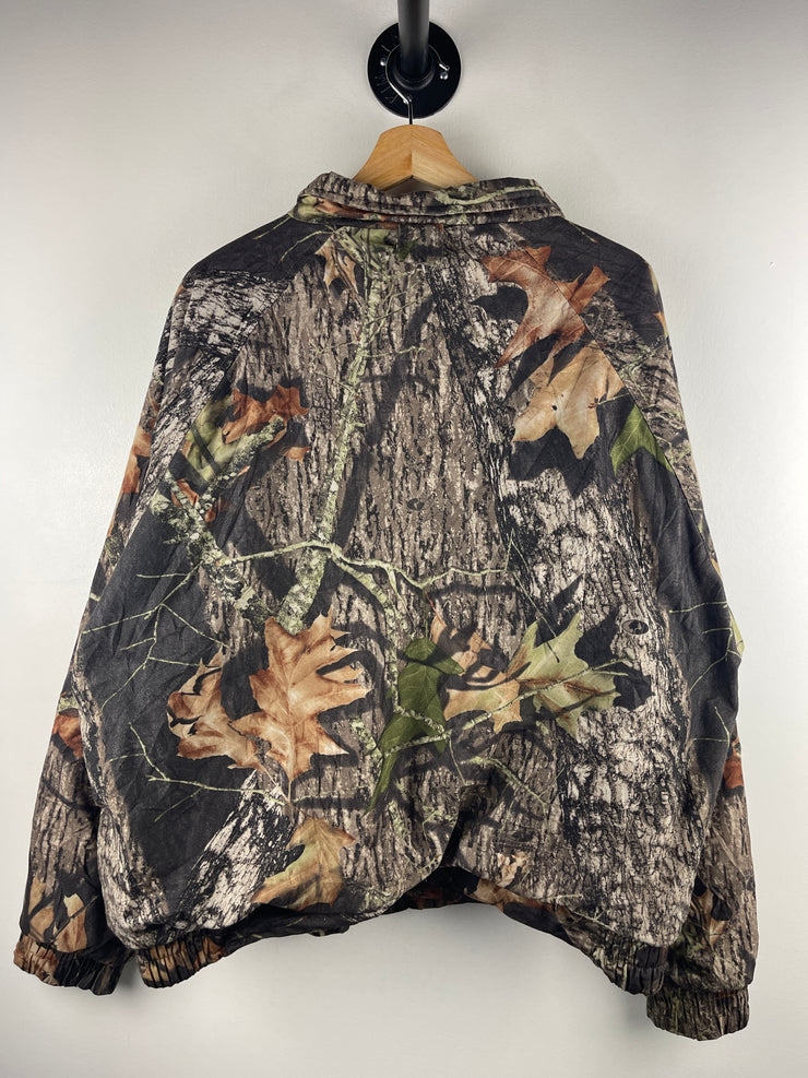 Vintage Woolrich Real Tree Camo Hunting Fleece Lined Bomber Jacket