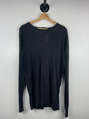 Vintage 90s St Johns Bay Black Silk Long Sleeve