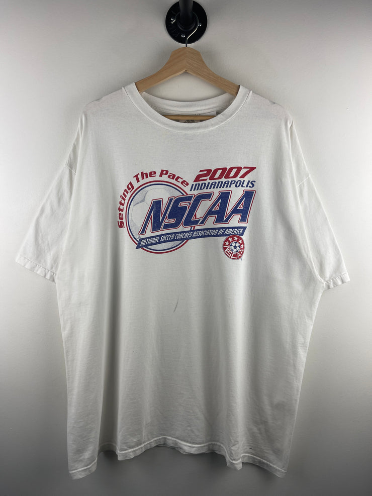 Vintage 2007 Adidas Soccer Indianapolis NSCAA White Tee