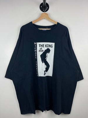 Vintage Michael Jackson The King Of Pop Black Tee